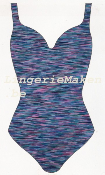 Blauw paarse streepjes  op bord