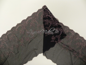 zwart strokenkant 23 cm gespiegeld