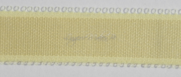 schouderband lichtgeel 16 mm, glanzend.